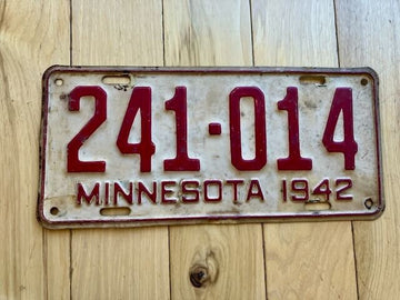 1941 Minnesota License Plate