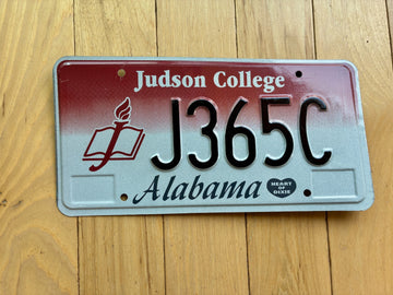 1997 Alabama Judson College License Plate