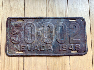 1948 Nevada License Plate