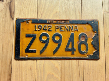 1942 1943 Pennsylvania License Plate