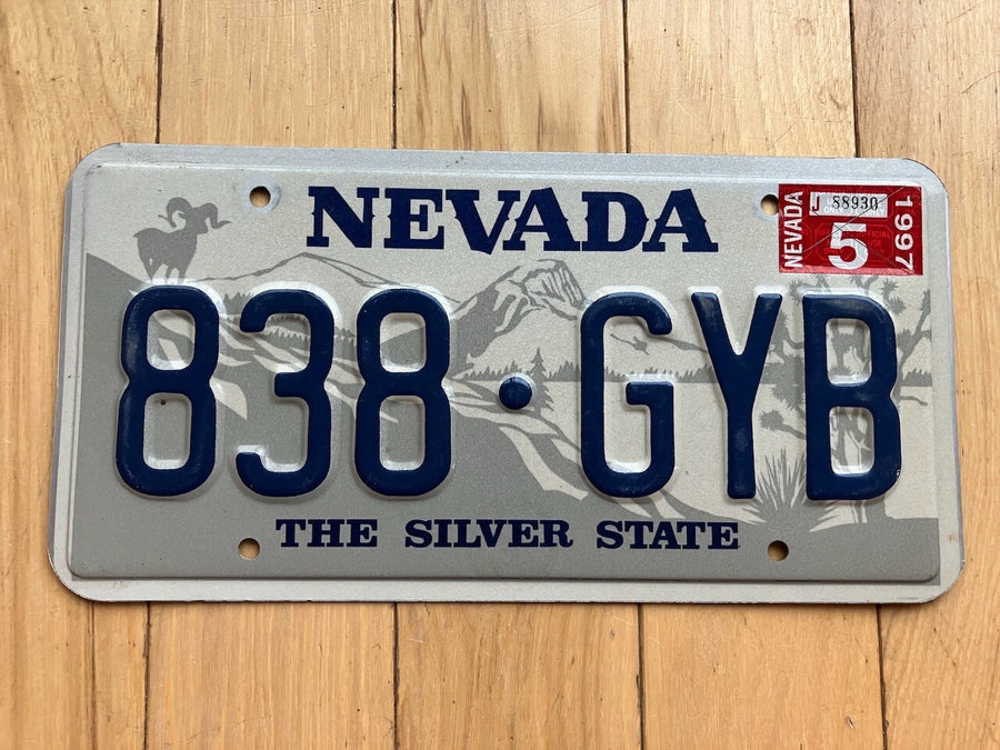 1997 Nevada License Plate