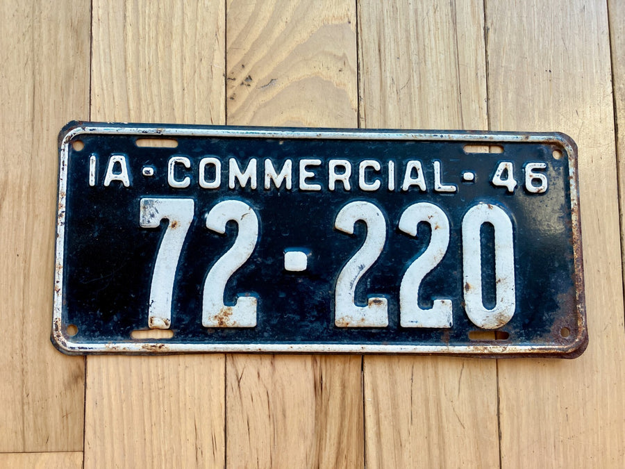 1946 Iowa Commercial License Plate