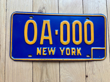 1967 New York Sample License Plate