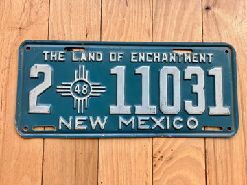1948 New Mexico License Plate