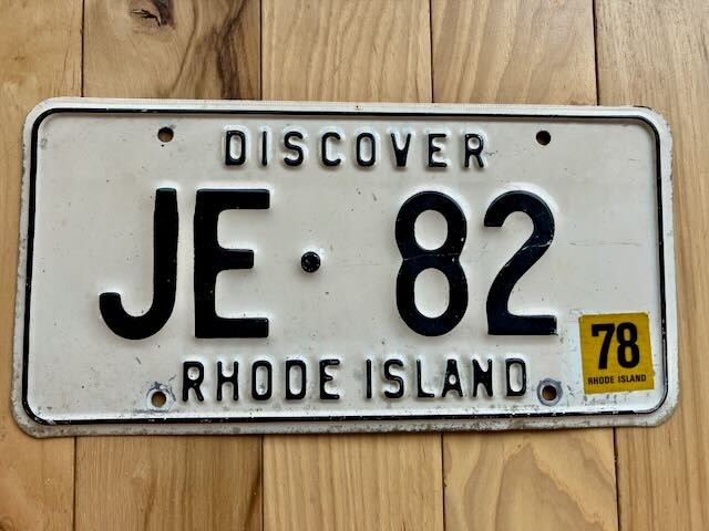 1978 Rhode Island License Plate