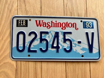 1993 Washington State Truck License Plate (Check With DOL First For YOM)