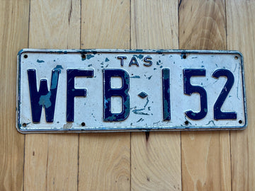 1957 Base Tasmania Australia License Plate
