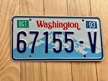 1993 Washington State Truck License Plate (Check With DOL First For YOM)