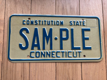 1974 Connecticut Sample License Plate