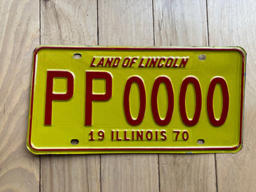 1970 Illinois Sample License Plate