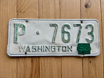 1953 Washington State Whitman County License Plate