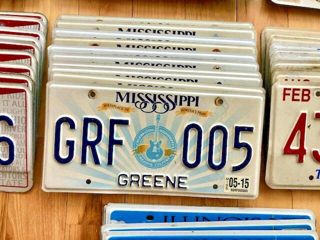 Bulk Lot of 100 License Plates- 10 of Each State in Craft Condition