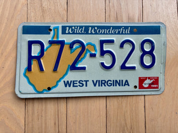 1981 West Virginia License Plate