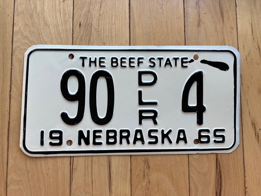 1965 Nebraska Dealer License Plate