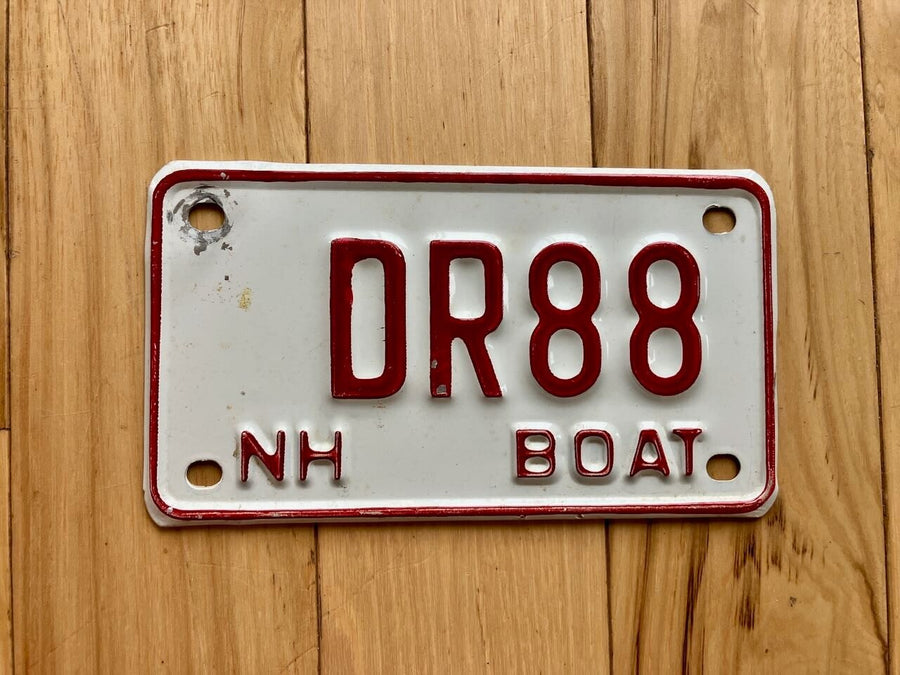1984 New Hampshire Boat License Plate