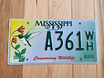 Mississippi Hummingbird License Plate