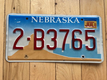 2002 Nebraska License Plate