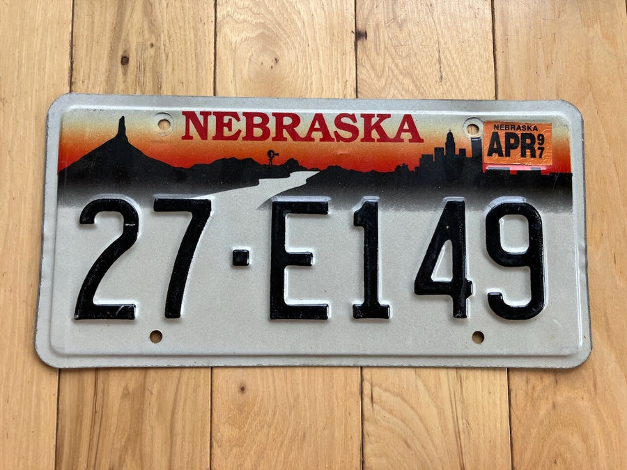 1997 Nebraska License Plate