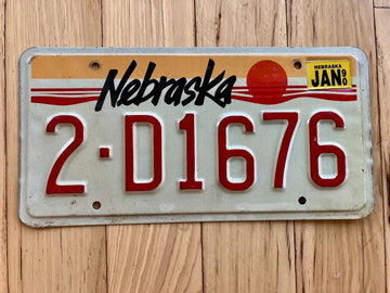 1990 Nebraska License Plate