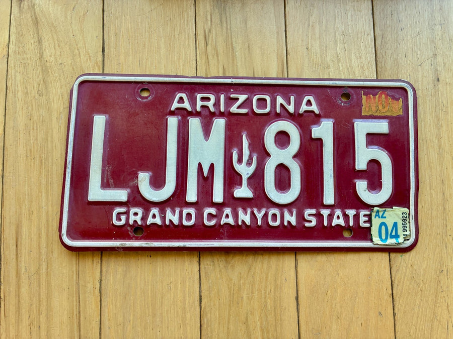2004 Arizona License Plate