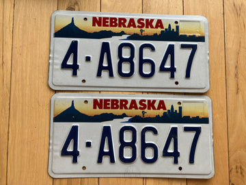 Pair Of 1996 Nebraska License Plates