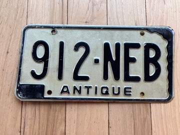 1966 Nebraska Antique License Plate
