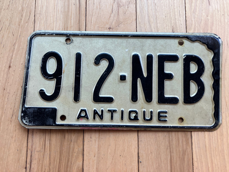 1966 Nebraska Antique License Plate