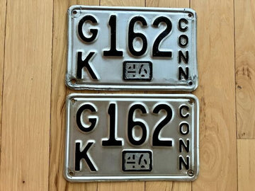 Pair of 1946 Connecticut License Plates