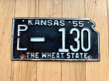 1955 Kansas License Plate