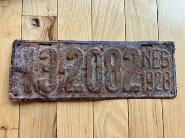 1928 Nebraska License Plate