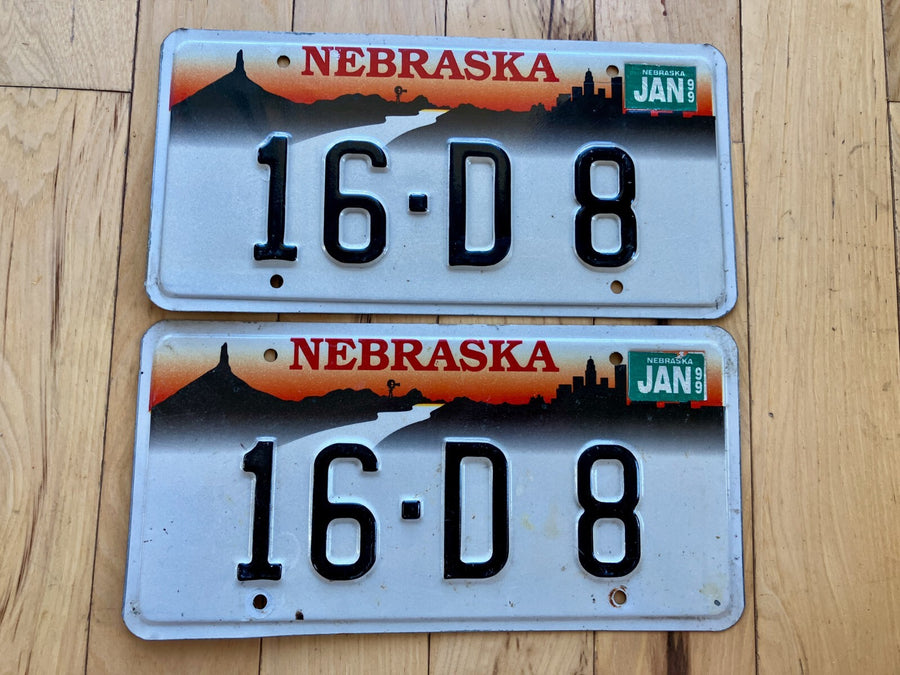 Pair of 1999 Nebraska License Plates
