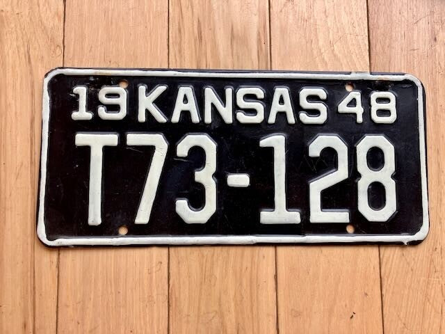 1948 Kansas Truck License Plate