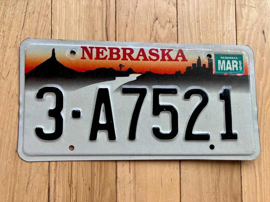 1999 Nebraska License Plate
