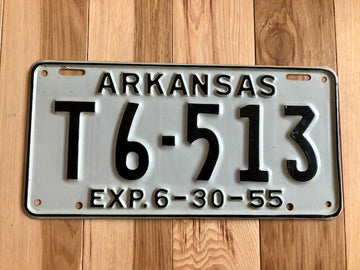 1955 Arkansas License Plate