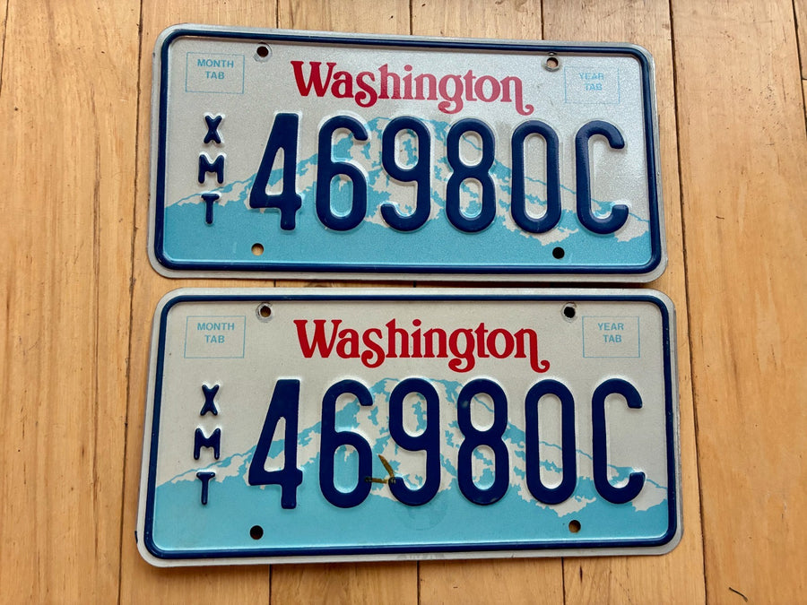 1987 Pair of Washington State County License Plates