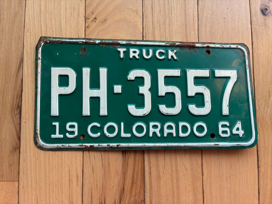 1964 Colorado Truck License Plate