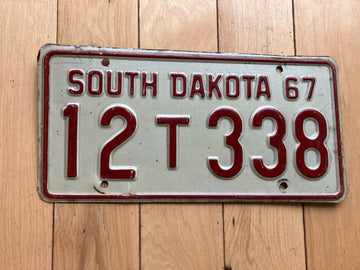 1967 South Dakota Truck License Plate