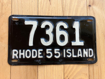 1955 Rhode Island License Plate