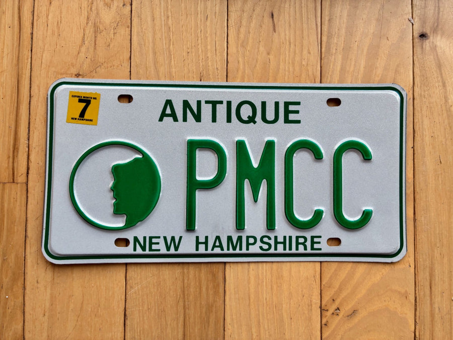 1999 to 2018 Base New Hampshire Antique Vanity License Plate - PMCC