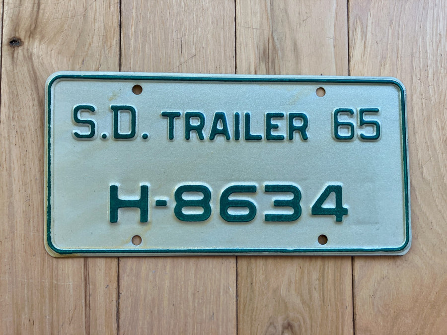 1965 South Dakota Trailer License Plate