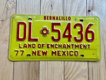 1977 New Mexico Dealer License Plate