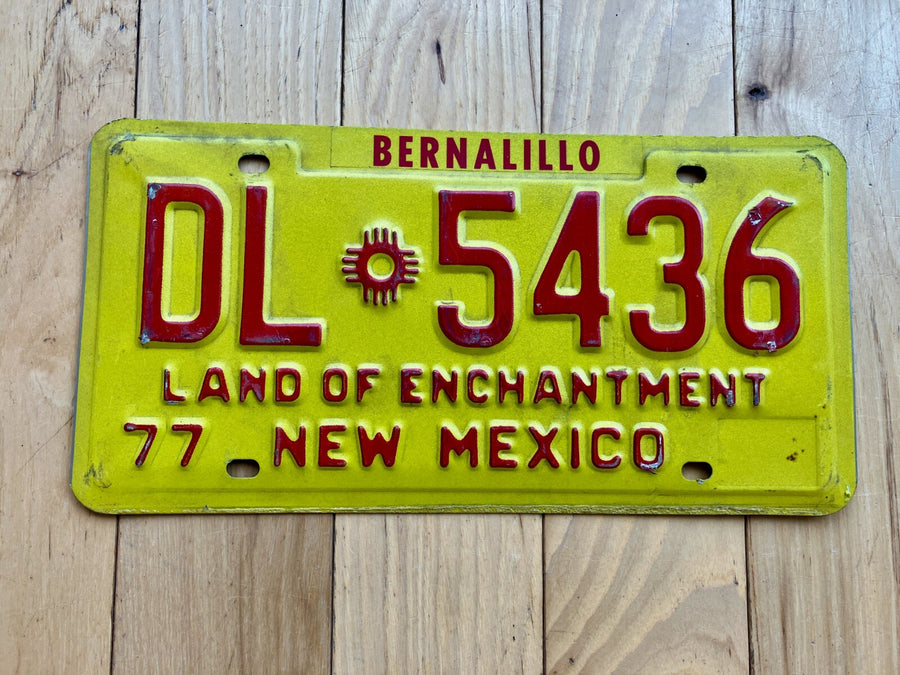 1977 New Mexico Dealer License Plate