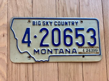 1971 Montana License Plate - 420653