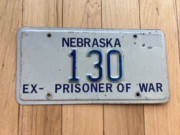 1993 Nebraska Prisoner of War License Plate