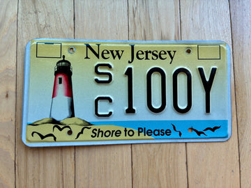 1993 New Jersey Lighthouse License Plate