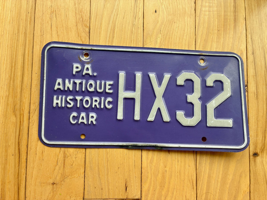 1970s 1980s Pennsylvania Antique Vehicle License Plate