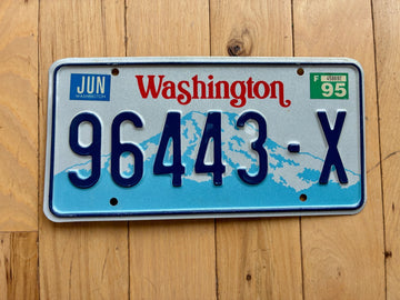 1995 Washington State Truck License Plate (Check With DOL First For YOM)
