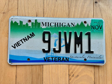 2020 Michigan Vietnam Veteran License Plate