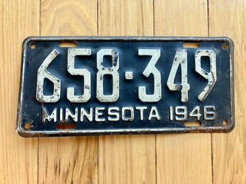 1946 Minnesota License Plate