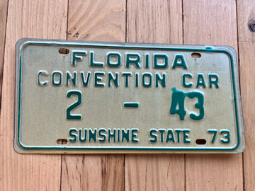 1973 Florida Convention Car License Plates